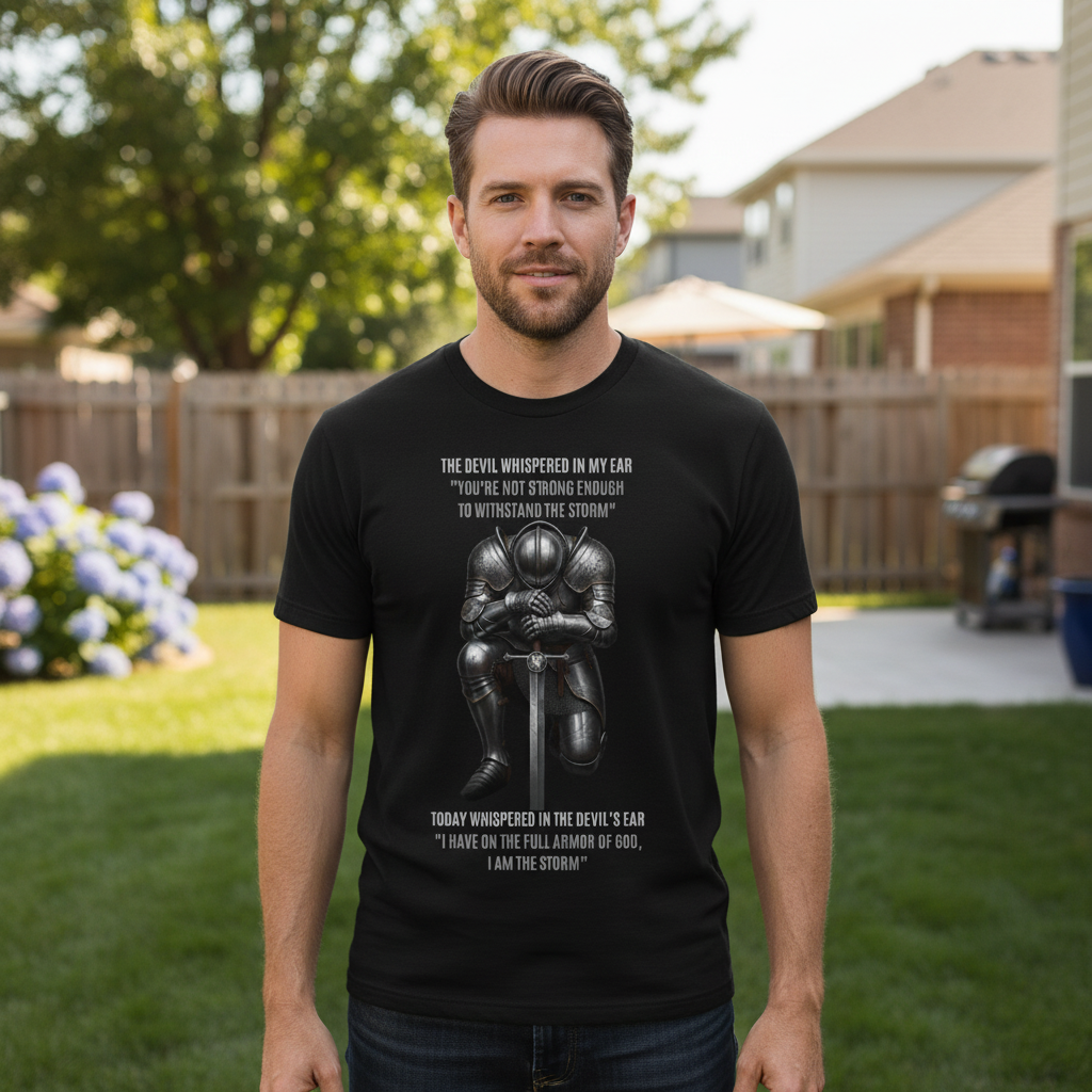 The devil whispered in my ear Premium Unisex Crewneck T-shirt