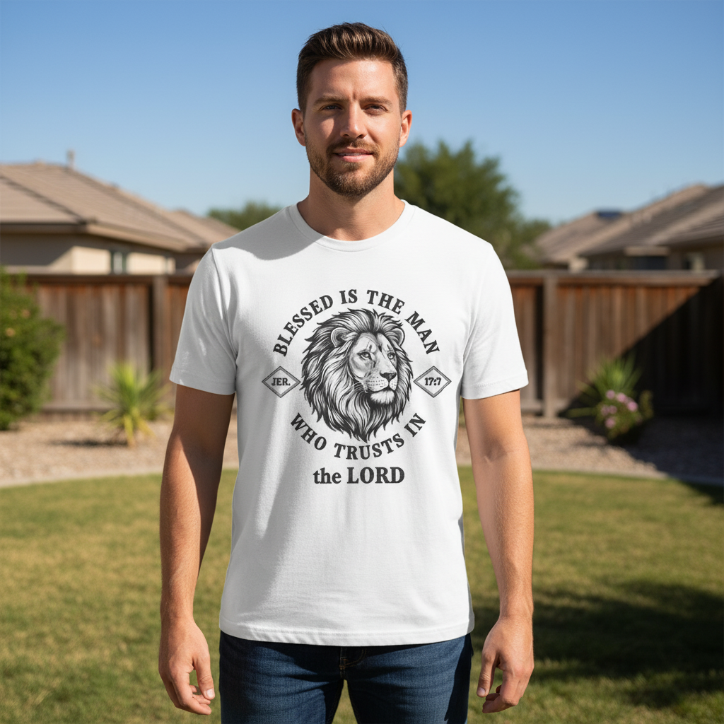 Blessed is the man who trusts in the Lord Premium Crewneck T-shirt