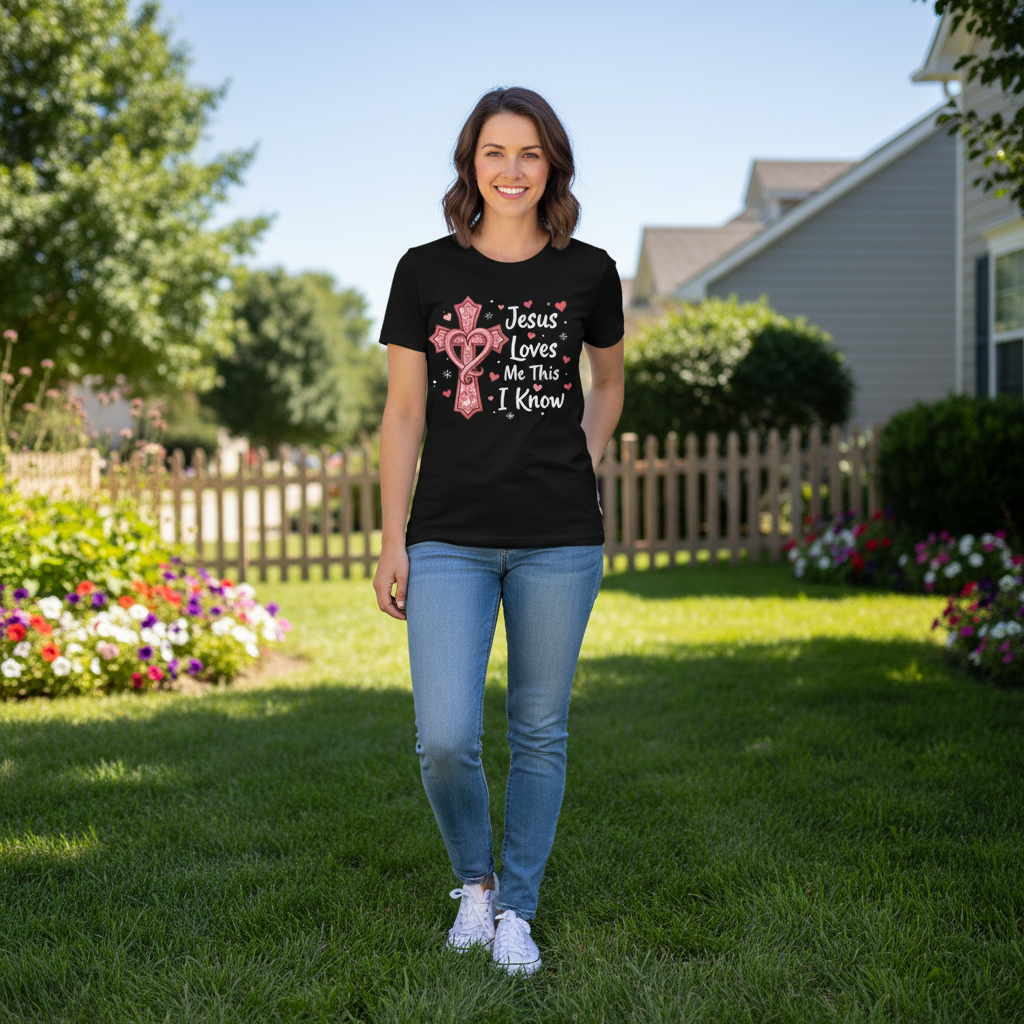 Jesus loves me this I know Premium Crewneck T-shirt