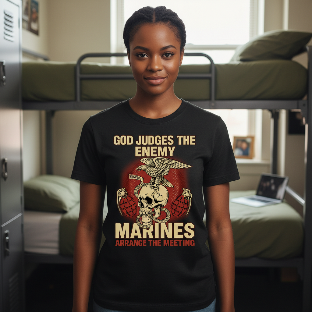 God judges the enemy Premium Crewneck T-shirt