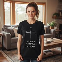 1 Cross 3 nails 4 given Premium Crewneck T-shirt