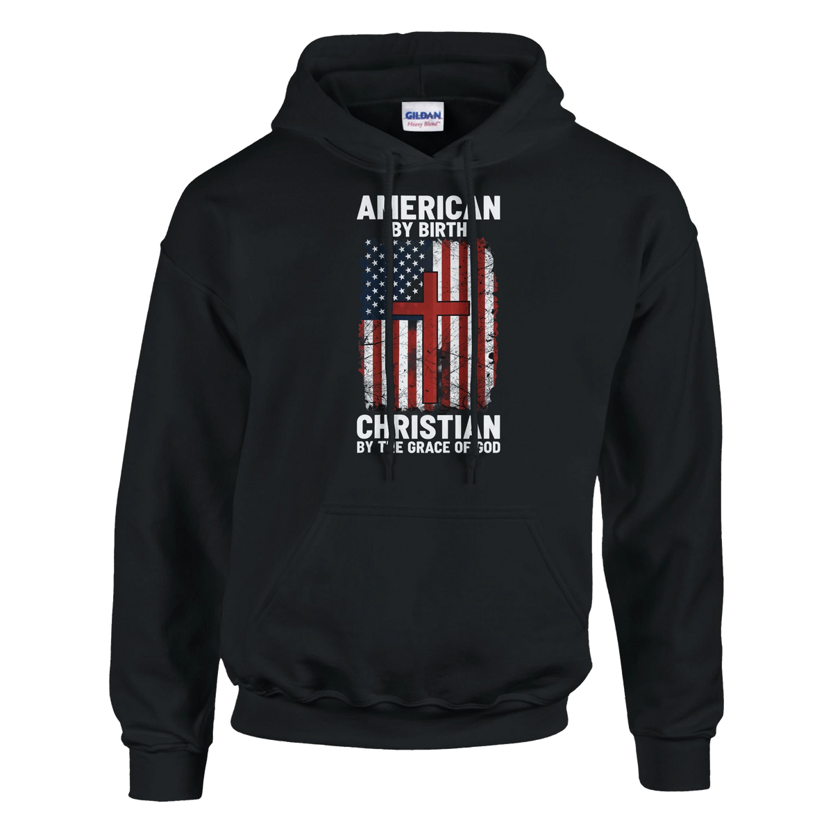 American by birth Christian by the grace of God Pullover Hoodie