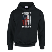 American by birth Christian by the grace of God Pullover Hoodie