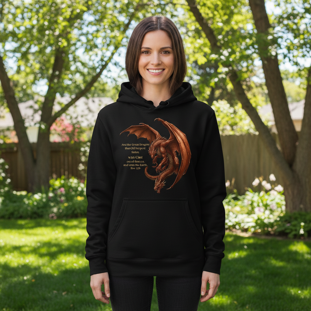 And that great dragon that old serpent Satan Premium Pullover Hoodie