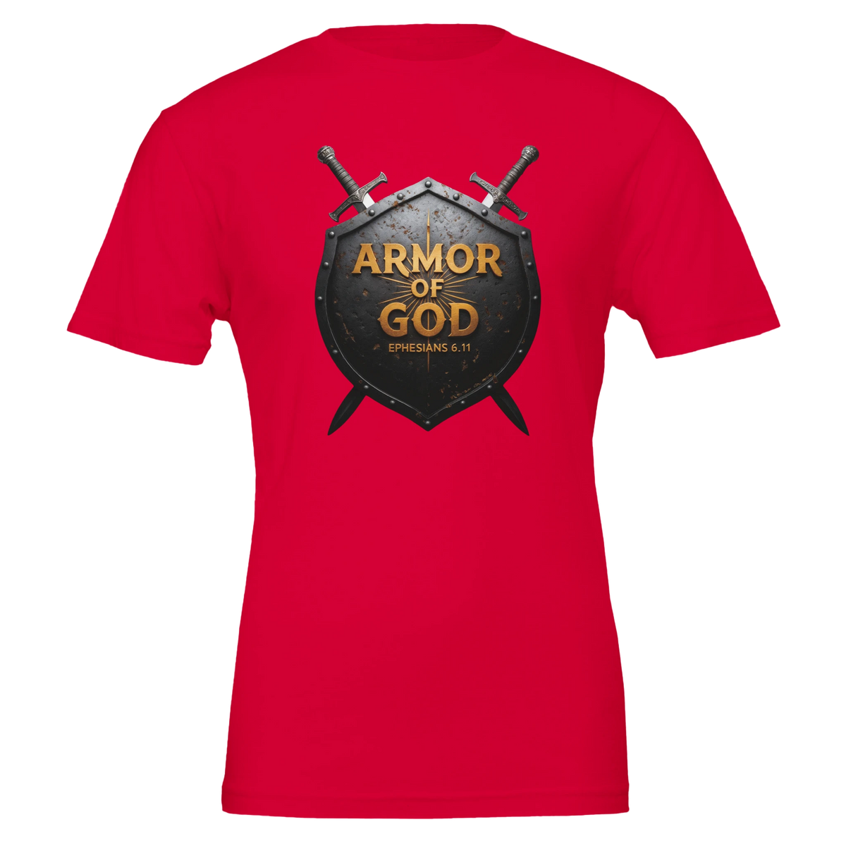 Armor of God (1) Premium Unisex Crewneck T-shirt | Bella + Canvas 3001