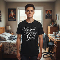 Load image into Gallery viewer, Be still and know that I am God Premium Unisex Crewneck T-shirt
