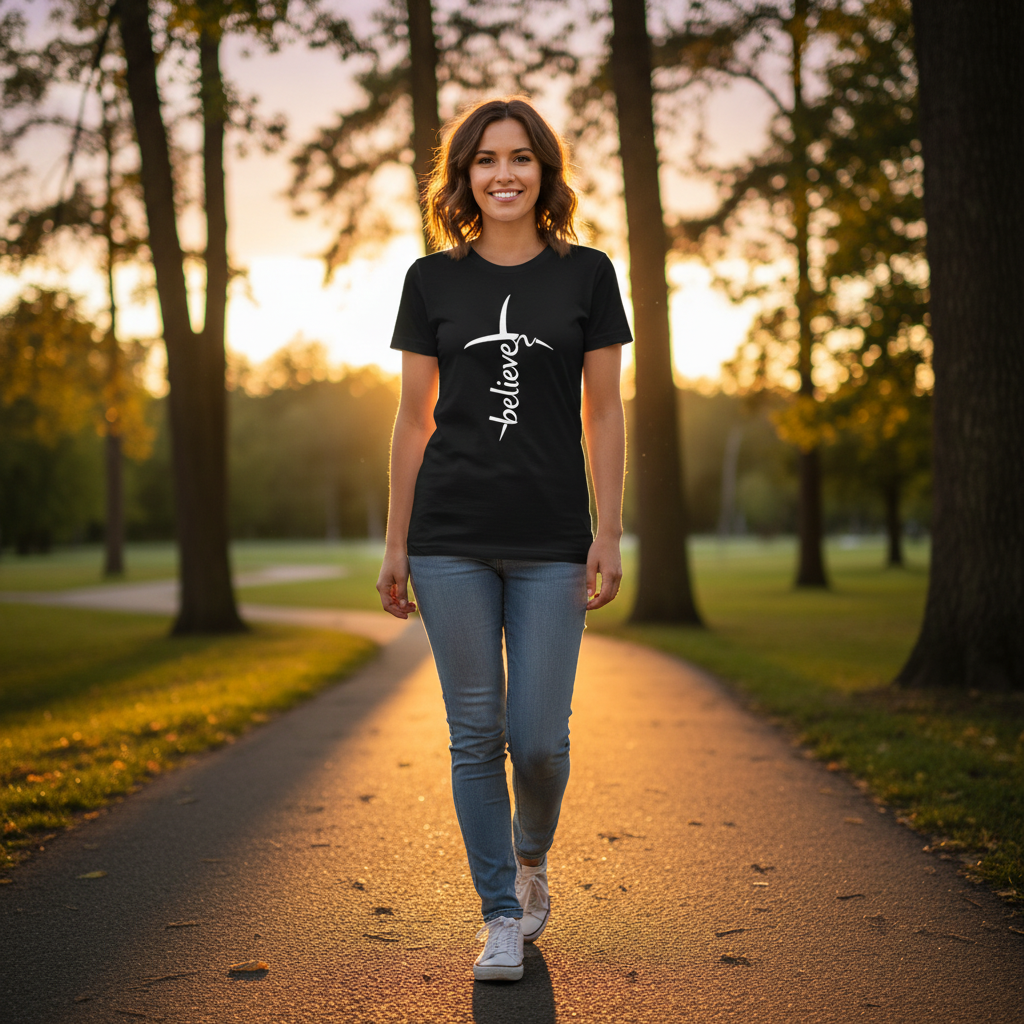 Believe Premium Unisex Crewneck T-shirt | Bella + Canvas 3001