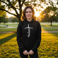 Load image into Gallery viewer, Believe Unisex Pullover Hoodie
