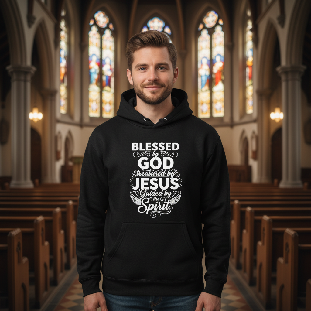 Blessed by God Premium Pullover Hoodie