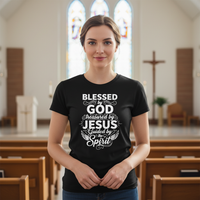 Blessed by God treasured by Jesus guided by the spirit Premium Crewneck T-shirt