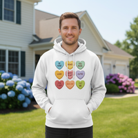 Candy Hearts Comfort Blend Heavy Hoodie