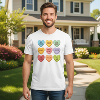 Candy Hearts T-Shirt – Faith-Inspired Comfort Wear T-Shirt