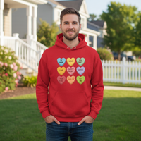 Candy Hearts Premium Pullover Hoodie