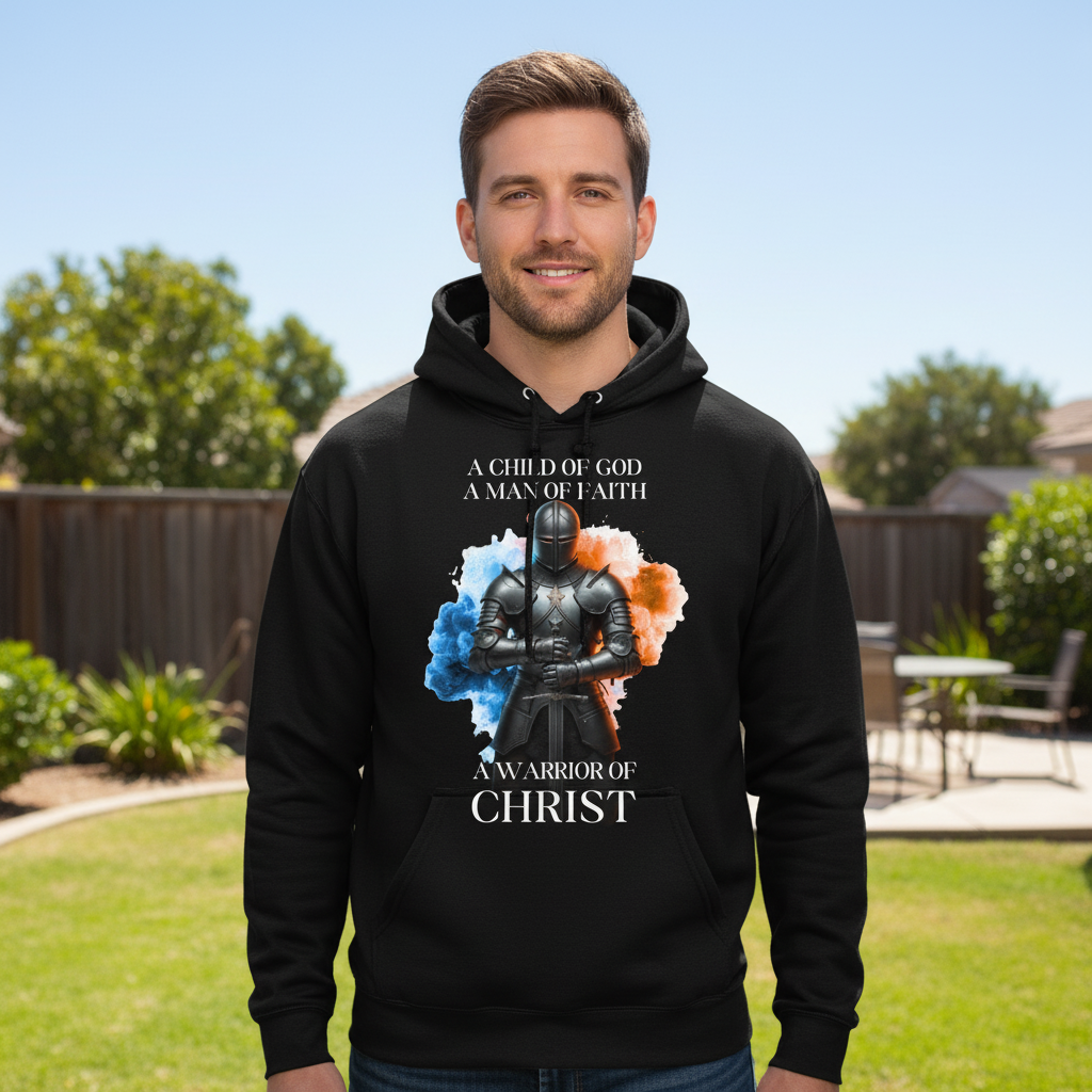 A child of God a man of faith Premium Pullover Hoodie