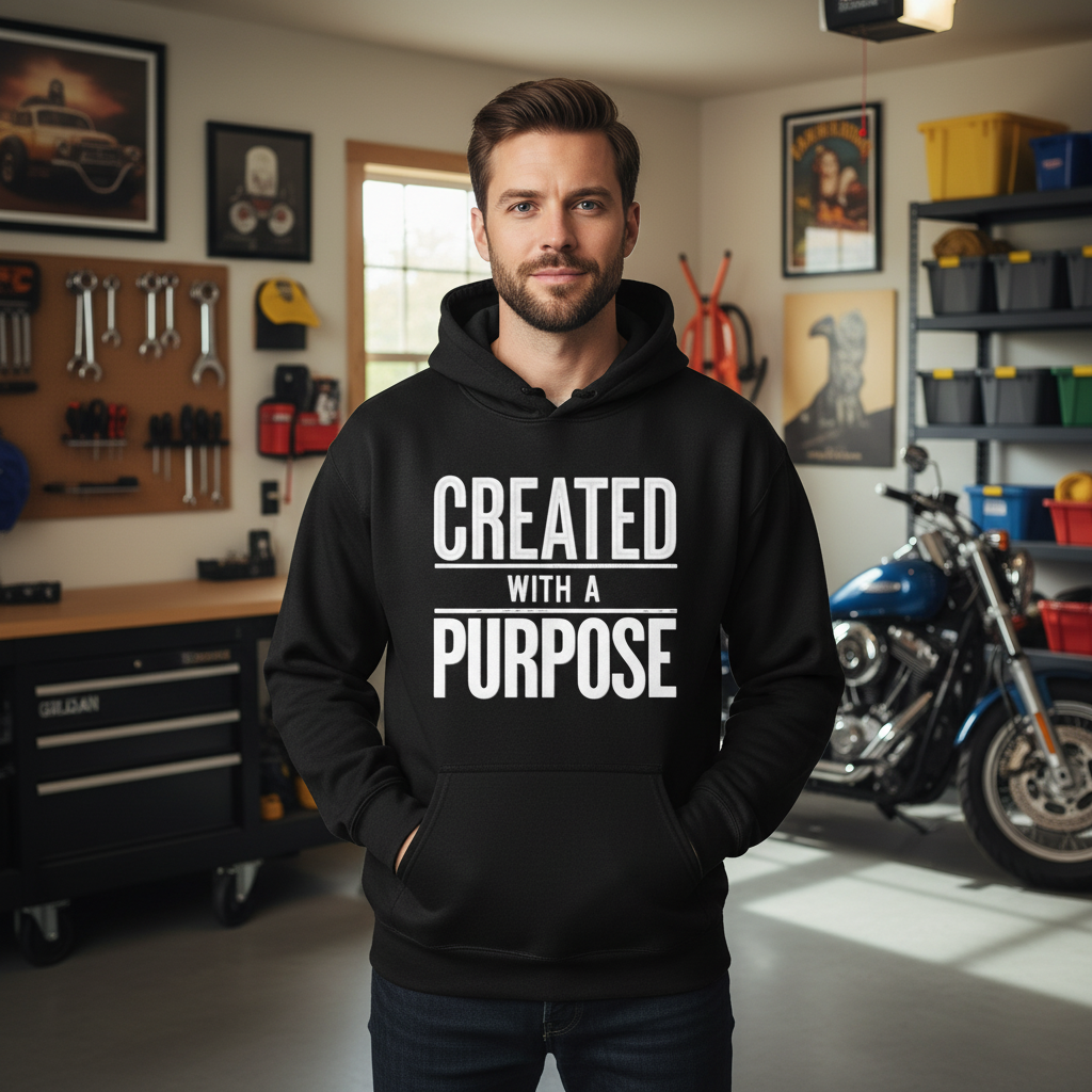 Created with a purpose Pullover Hoodie