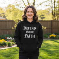 Load image into Gallery viewer, Defend your faith Unisex Pullover Hoodie

