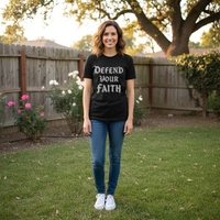 Load image into Gallery viewer, Defend your faith (1) Premium Unisex Crewneck T-shirt

