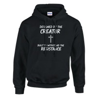 Designed by the creator built to withstand the resistance Unisex Pullover Hoodie