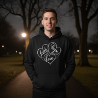 Load image into Gallery viewer, Faith Hope Love (1) Classic Unisex Pullover Hoodie | Gildan® 18500
