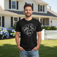 Faith Hope Love (1) Premium Unisex Crewneck T-shirt | Bella + Canvas 3001
