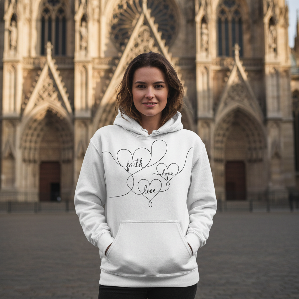 Faith Hope Love (2) Classic Unisex Pullover Hoodie | Gildan® 18500