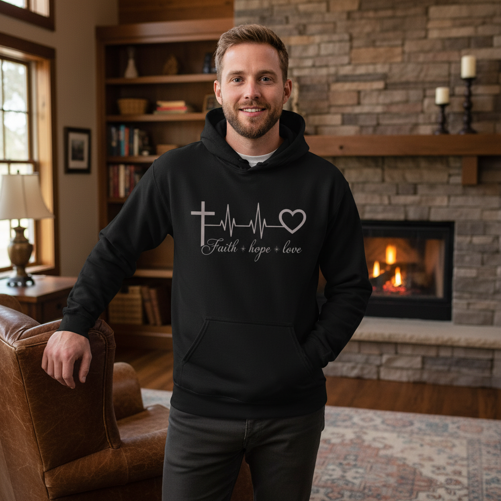 Faith Hope Love Premium Pullover Hoodie
