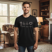 Faith hope love (3) Premium Crewneck T-shirt