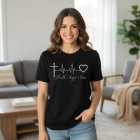 Faith hope love (3) Premium Crewneck T-shirt