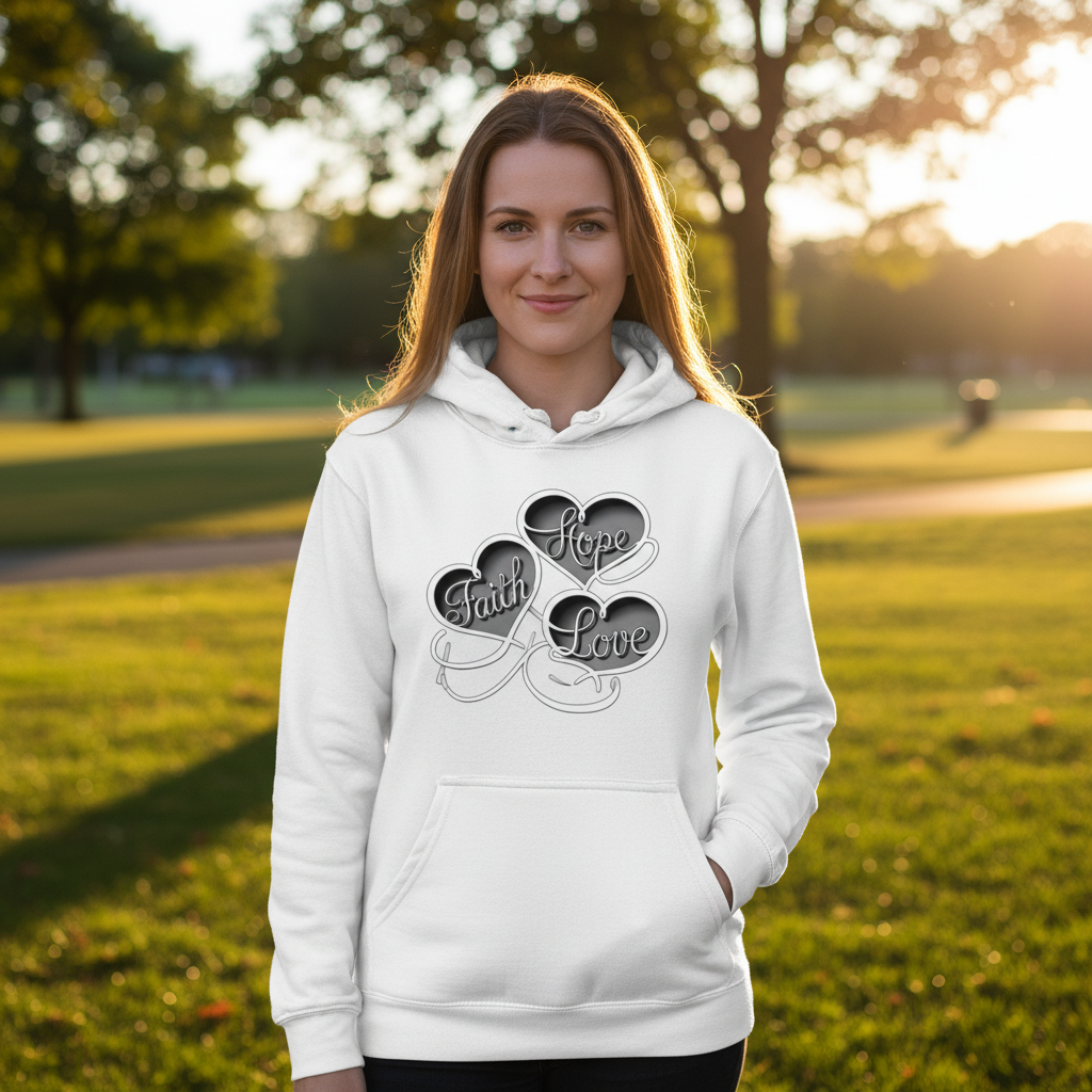 Faith Hope Love Premium Pullover Hoodie