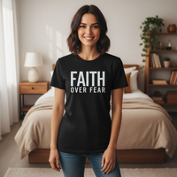 Load image into Gallery viewer, Faith Over Fear Premium Unisex Crewneck T-shirt | Bella + Canvas 3001

