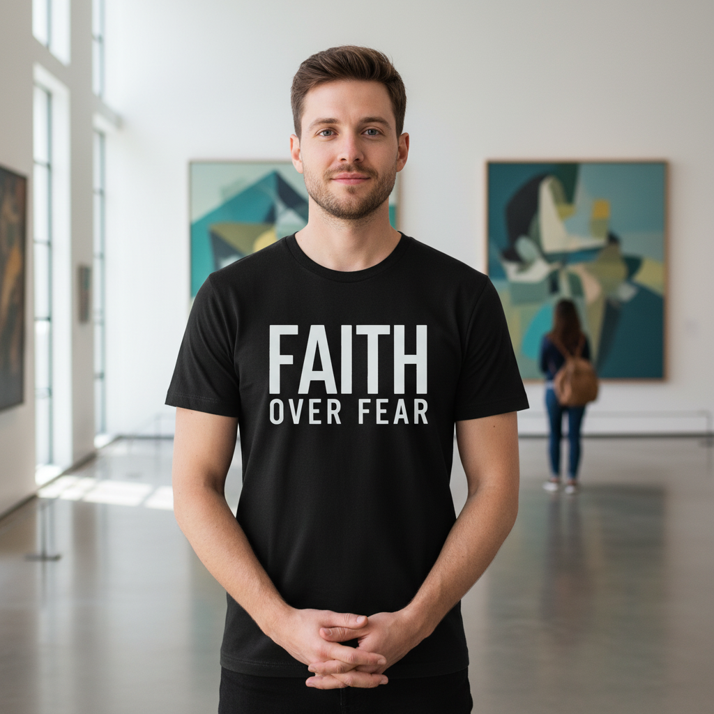 Faith Over Fear Premium Crewneck T-shirt