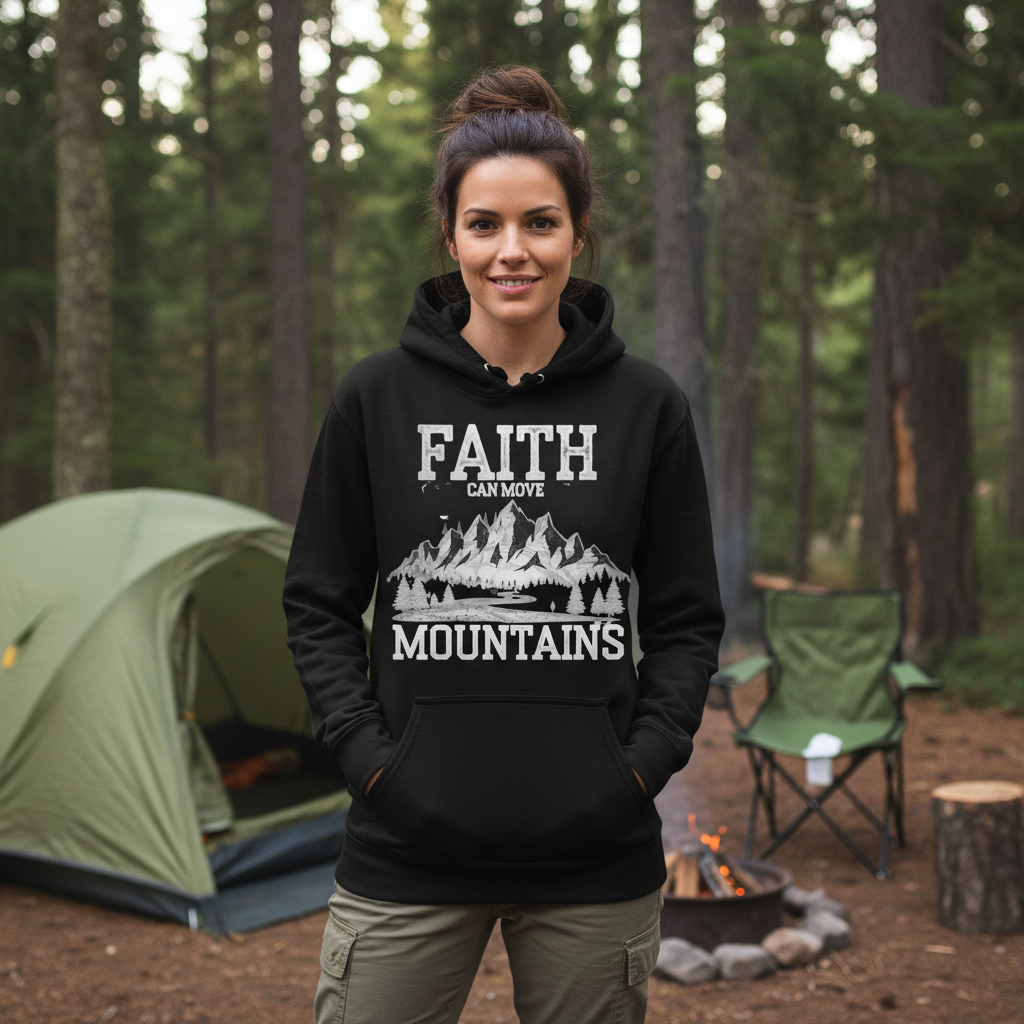 Faith can move mountains Classic Unisex Pullover Hoodie | Gildan® 18500