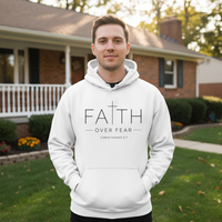 Load image into Gallery viewer, Faith over fear (3) Unisex Pullover Hoodie
