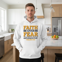 Load image into Gallery viewer, Faith over fear (2) Classic Unisex Pullover Hoodie | Gildan® 18500
