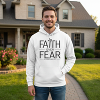 Load image into Gallery viewer, Faith over fear (4) Classic Unisex Pullover Hoodie | Gildan® 18500
