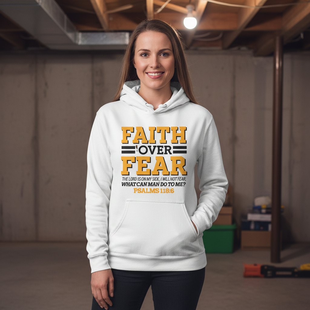 Faith over fear (2) Classic Unisex Pullover Hoodie | Gildan® 18500