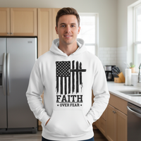 Faith over fear (5) Premium Pullover Hoodie