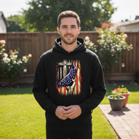 Flag and cross Premium Pullover Hoodie