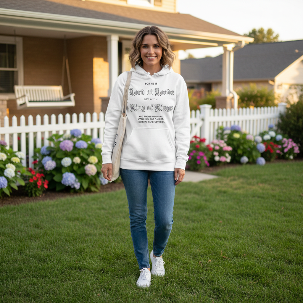 For he is Lord of Lords Premium Pullover Hoodie