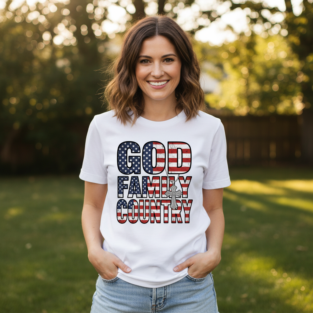 God family country (4) Premium Crewneck T-shirt