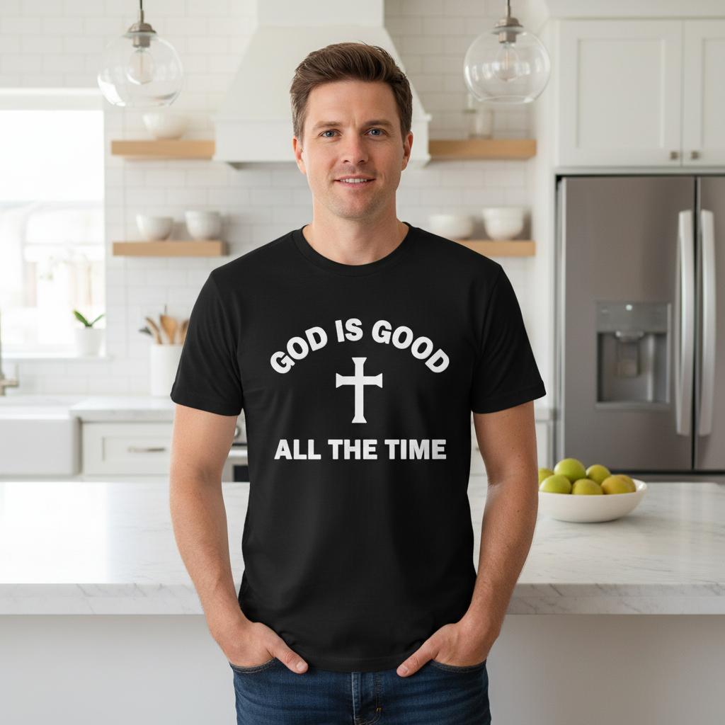 God is good all the time Premium Crewneck T-shirt