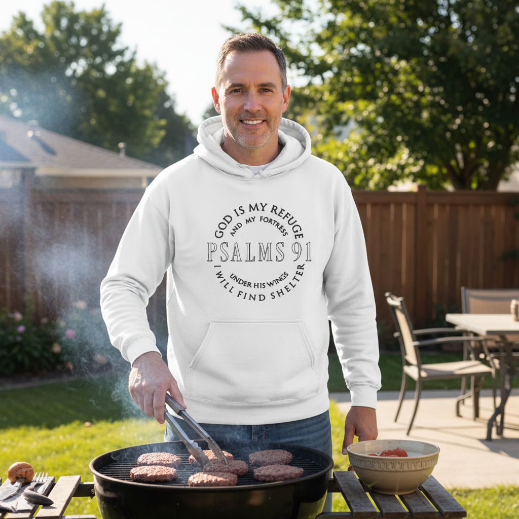 God is my refuge (2) Classic Unisex Pullover Hoodie | Gildan® 18500