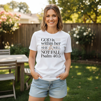 Load image into Gallery viewer, God with within her (1) Premium Unisex Crewneck T-shirt | Bella + Canvas 3001
