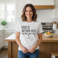 God is within her she will not fall Premium Crewneck T-shirt