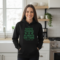 Load image into Gallery viewer, God&#39;s timing is always on time, trust the wait Unisex Pullover Hoodie
