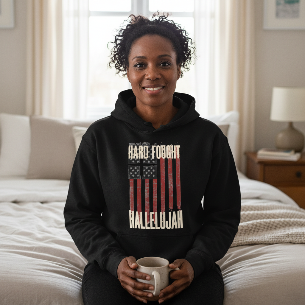 Hard Fought Hallelujah Classic Unisex Pullover Hoodie