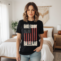 Load image into Gallery viewer, Hard Fought Hallelujah Unisex T-Shirt - Soft &amp; Eco-Friendly DTG Printing
