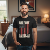 Load image into Gallery viewer, Hard Fought Hallelujah Unisex T-Shirt - Soft &amp; Eco-Friendly DTG Printing
