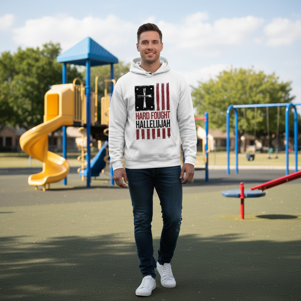 Hard Fought Hallelujah Premium Pullover Hoodie