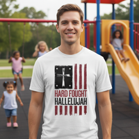 Load image into Gallery viewer, Hard Fought Hallelujah Premium Unisex Crewneck T-shirt | Bella + Canvas 3001
